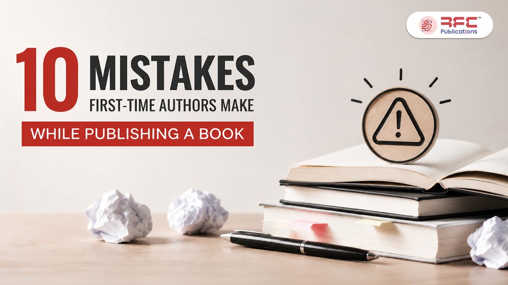 mistakes authors make for the first time while publishing a book 